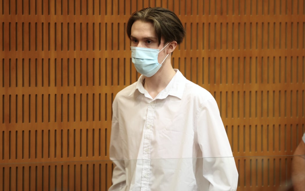 Tyreese Stuart Fleming at his sentencing at the Timaru District Court on 29 June 2022.