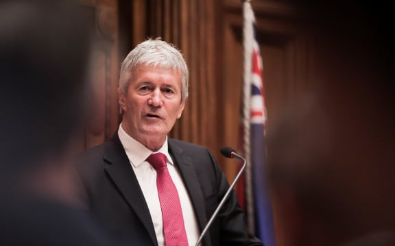 Agriculture Minister Damien O'Connor at the government's announcement on agricultural emission 24 October