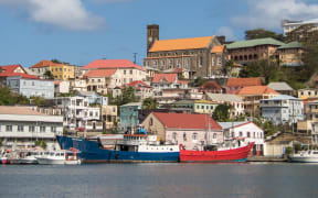 View of the capital city as seen from Carenage Road