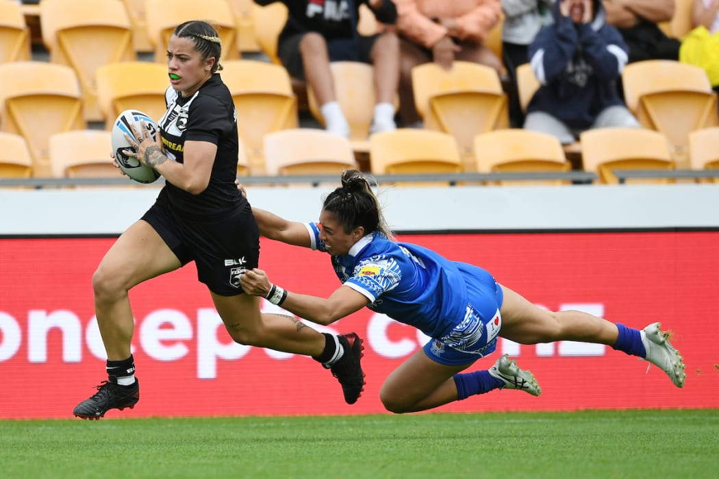 Katelyn Vaha'akolo made her debut for the Kiwi Ferns just months after picking up the sport.