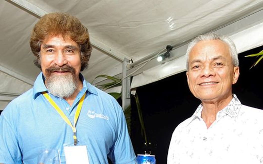 Justice Minister Vuna Fa'otusia, (left), and new Supreme Court Judge, Laki Niu at a South Pacific Lawyers conference in 2013