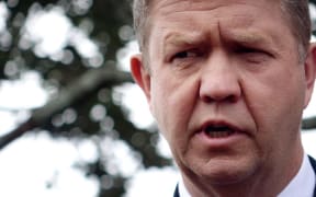 David Cunliffe announces his resignation as leader of the Labour Party to reporters in Auckland.
