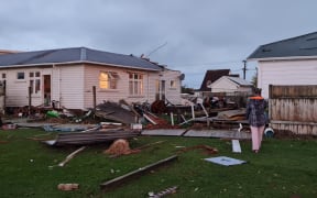 Several homes were badly damaged in Levin's tornado on Friday.
