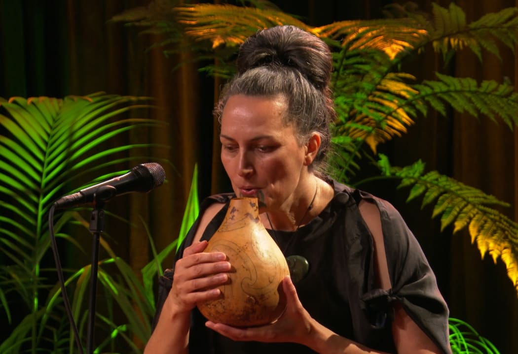 Ariana Tikao plays taonga pūoro