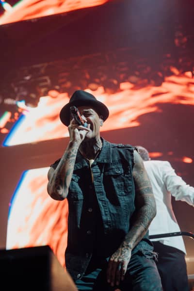 Tiki Taane performs in the Hangar stage during Synthony. PHOTO: Electric Avenue / Team Event