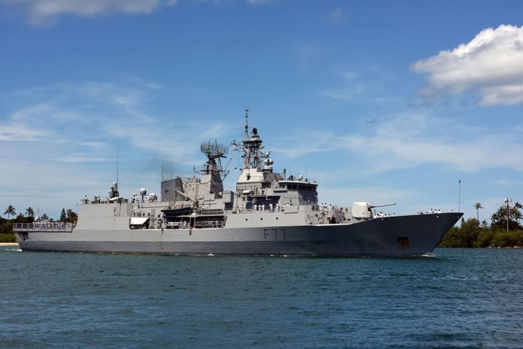 HMNZS Te Kaha arrives at Pearl Harbour for RIMPAC 2016
