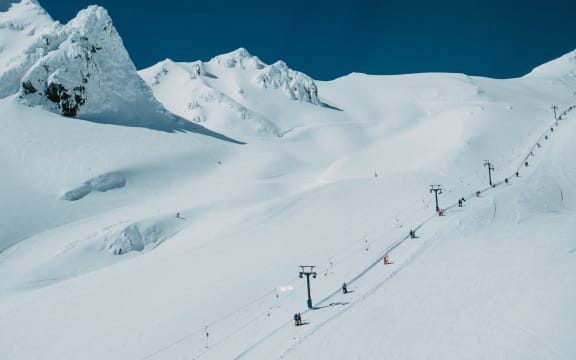 Whakapapa Skifield on Mount Ruapehu.