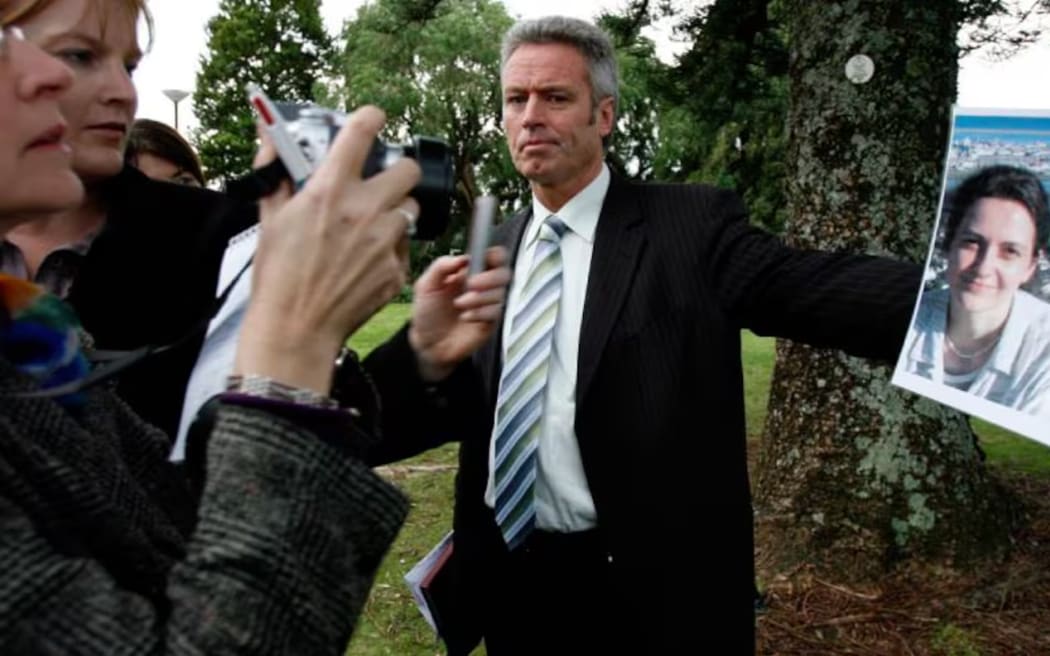 Former detective senior sergeant Grant Coward, who is now retired, pictured during the investigation into the murder of Birgit Brauer. Photo / Dean Purcell