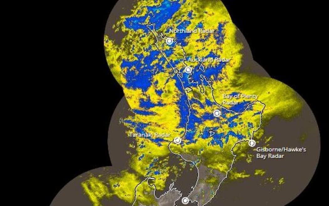 The rain radar at 2.20pm.