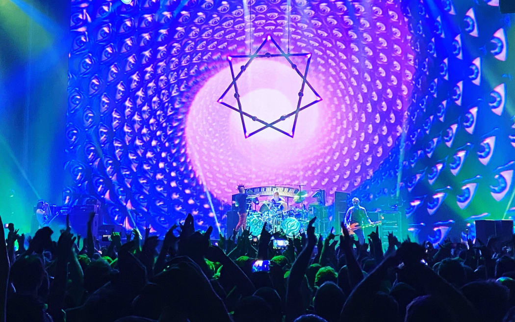Tool in concert at Spark Arena in Auckland on 28 February.