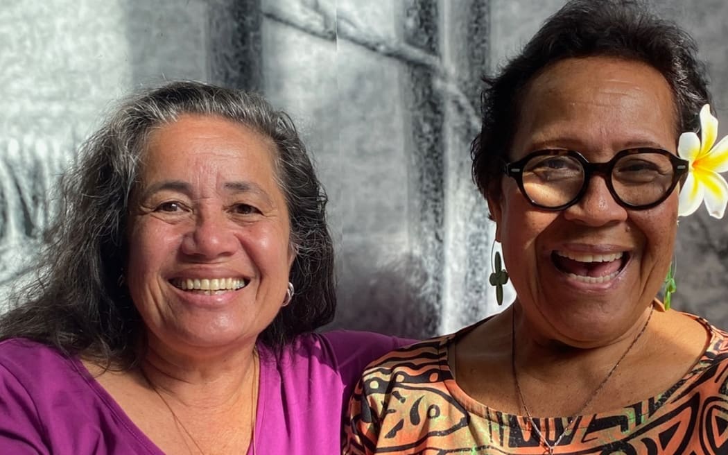 Cousins once removed Carolyn Lagahetau (Oratia's editorial director) and Mele Nemaia (author).