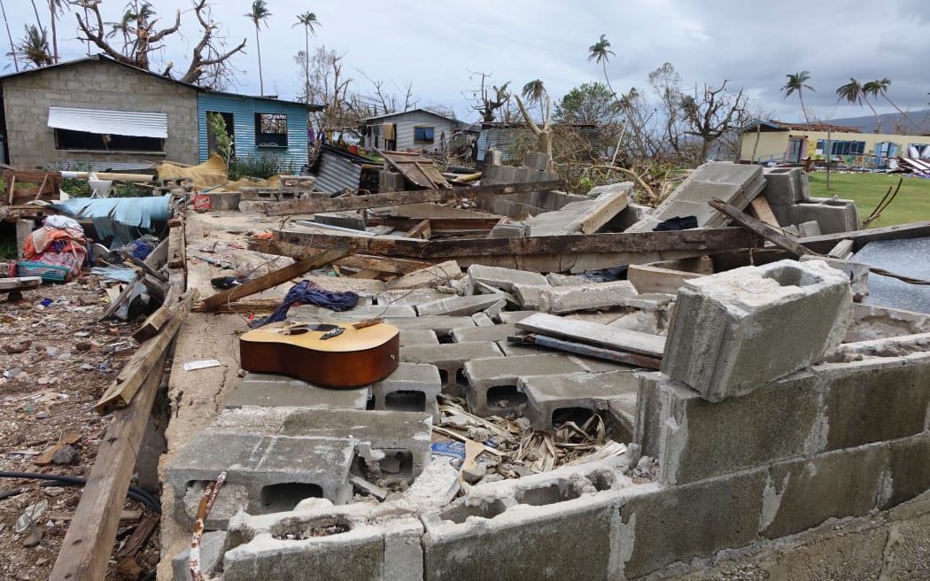 Solid concrete walls came down in Lavena Taveuni Island Fiji