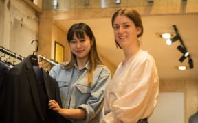 French 83's Vivian Cheng and designer, Nicole Wesseling.