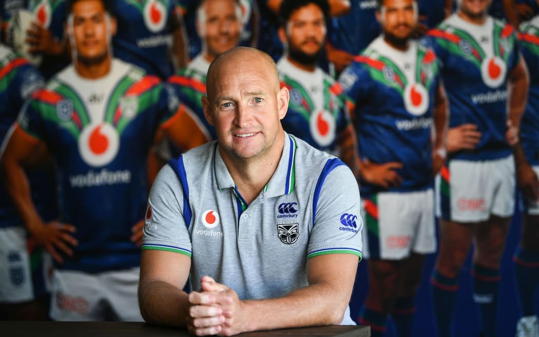 Vodafone Warriors head coach Nathan Brown at Mt Smart Stadium.