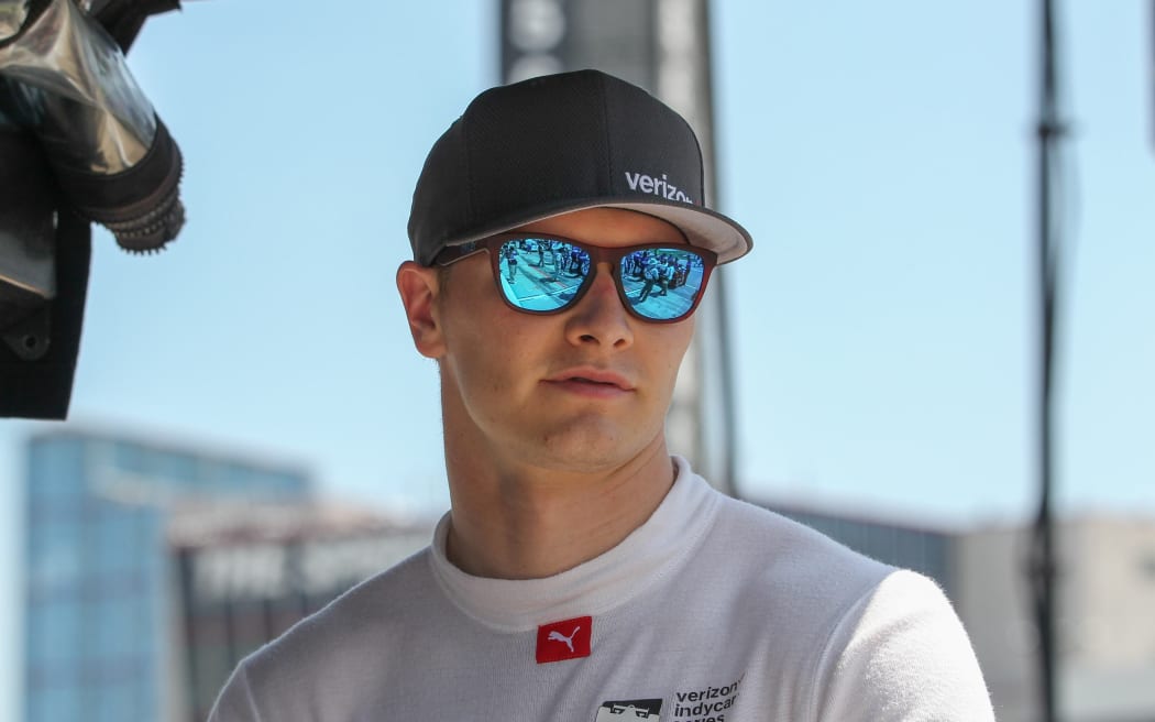 FORT WORTH, TX - JUNE 08: Verizon IndyCar Series driver Josef Newgarden (1) watches the grid during qualifying for the DXC Technology 600 on June 8, 2018 at Texas Motor Speedway in Fort Worth, TX. (Photo by George Walker/Icon Sportswire)