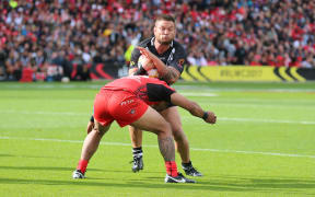 New Zealand prop Jared Waerea-Hargreaves during the Rugby League World Cup 2017