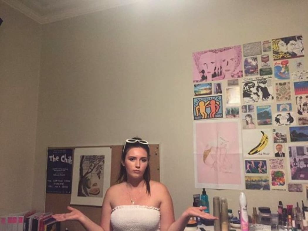 Nina Minogue in her Dunedin flat