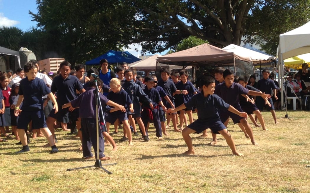 Students of Te Kura Kaupapa Maori o Tupoho.