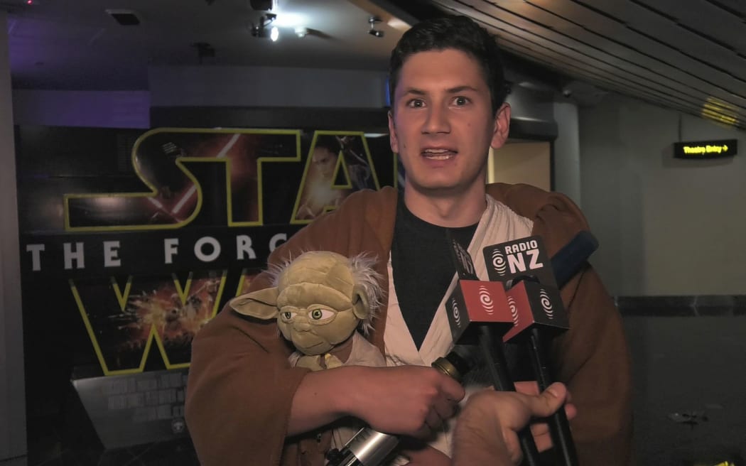 A mind-fried Jedi after last night's screening.