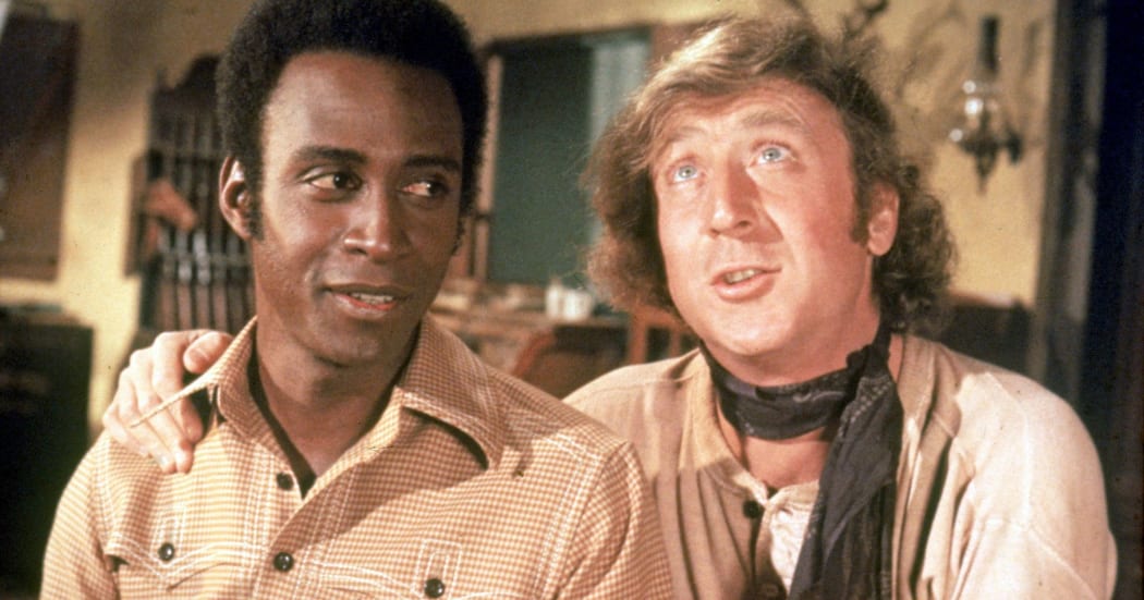 Cleavon Little and Gene Wilder in a rare quiet moment form Mel Brooks’ Blazing Saddles.
