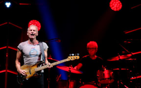 Sting performs during a concert at the Arena in Reims, France 2022