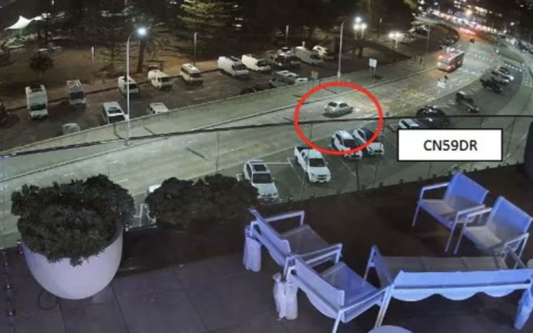 The gunmen's car was caught on CCTV at Bondi two days before the attack. (