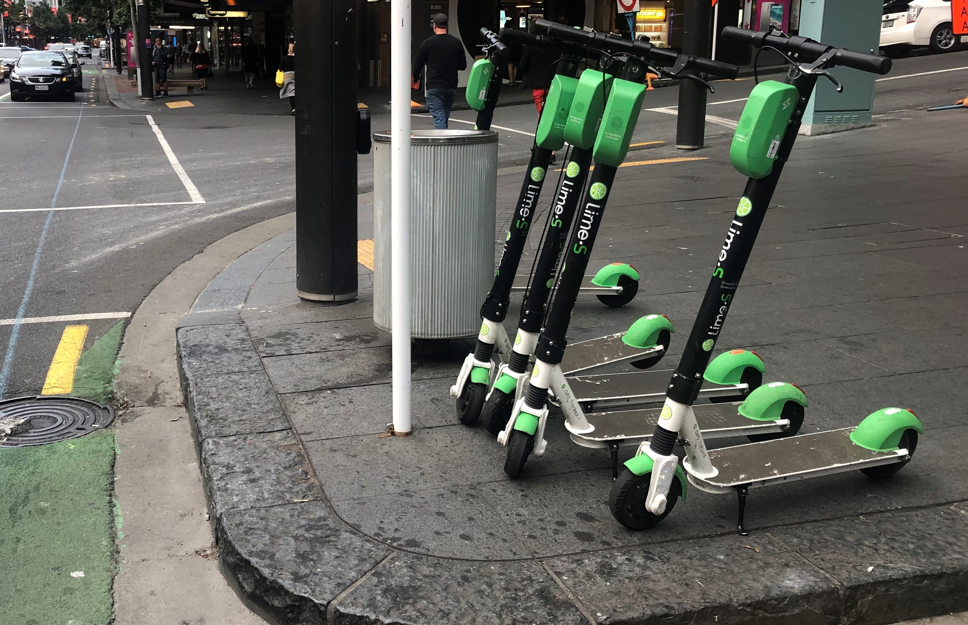 Lime scooters back in Auckland this morning.