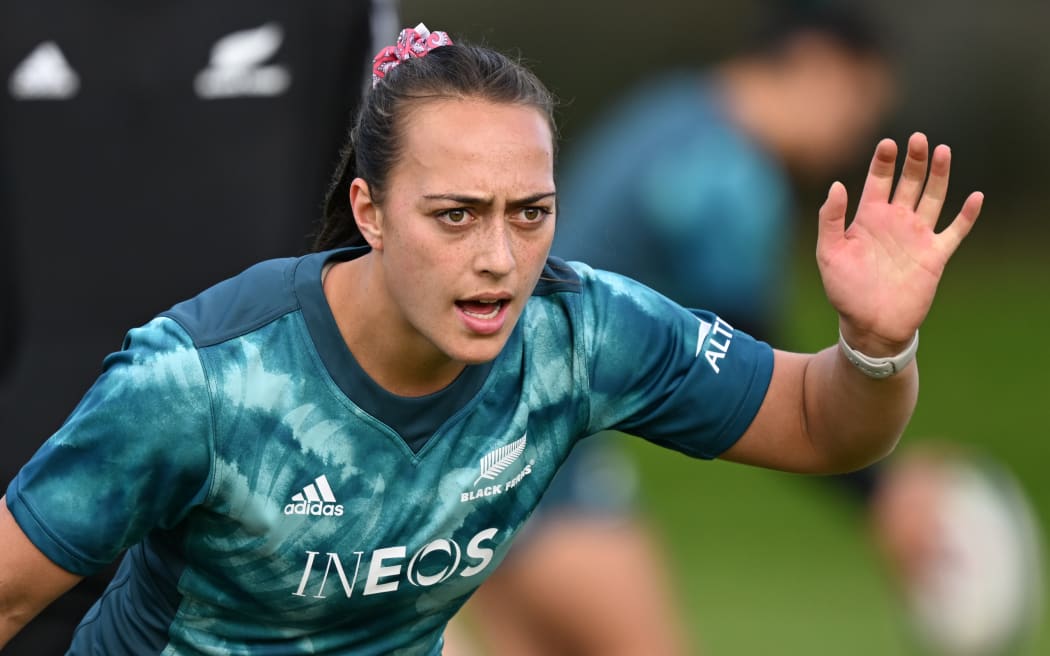 Kelsey Teneti.
Black Ferns rugby training session ahead of their upcoming Pacific Four Series and O’Reilly Cup Test matches. Manukau Rovers Rugby Football Club, Auckland, New Zealand. Monday 19 June 2023. © Photo credit: Andrew Cornaga / www.photosport.co.nz