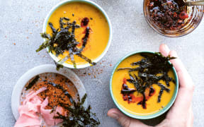 Miso pumpkin soup