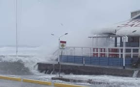 Some of the impact of stormy weather in the Cooks