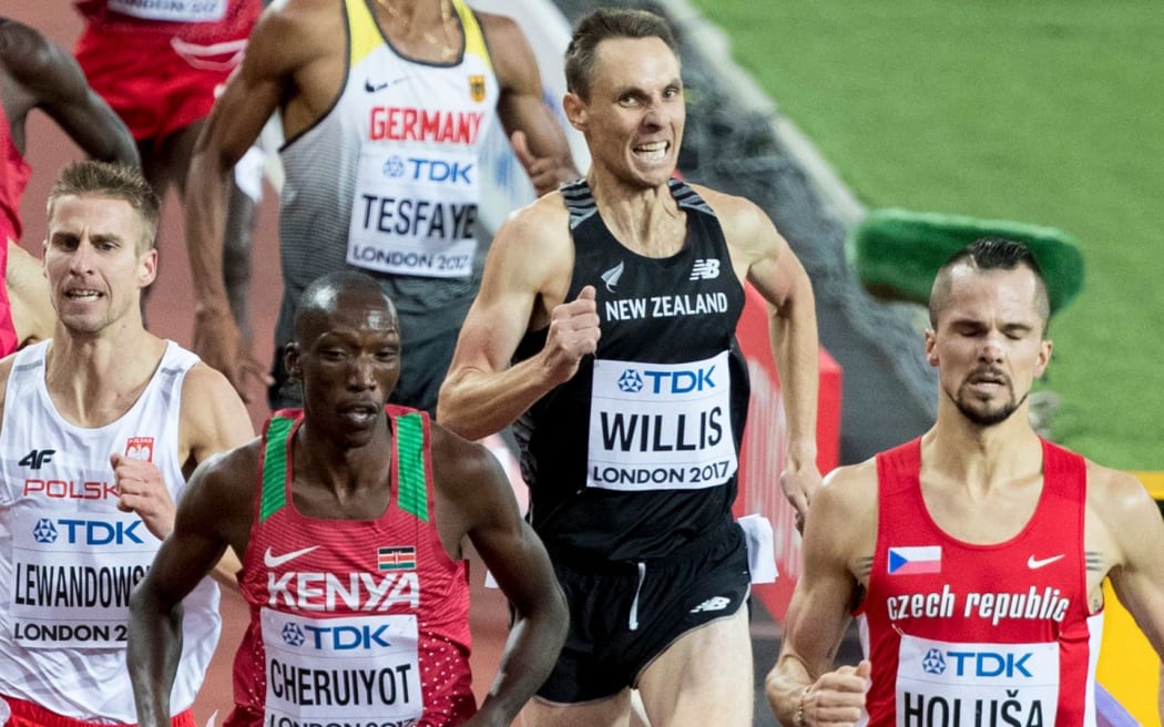 NIck Willis at the world athletic champs in London.