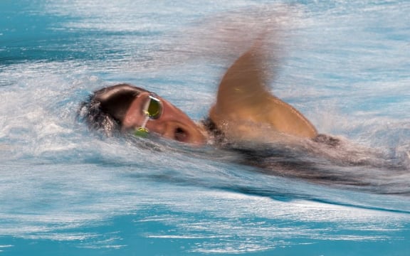 Erika Fairweather competing at the Youth Olympics in Buenos Aires.