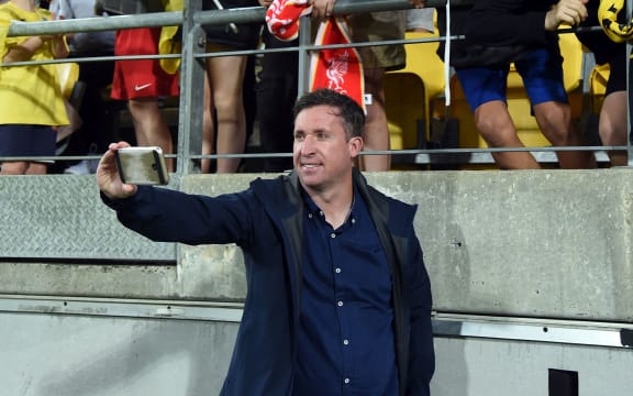 Brisbane Roar's coach Robbie Fowler.