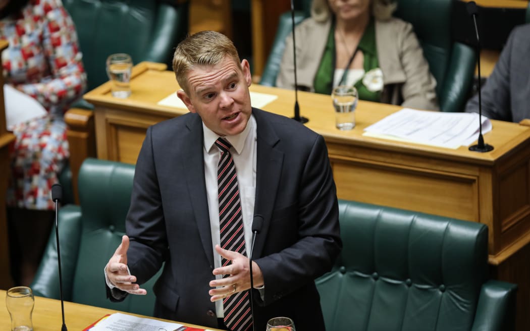 Chris Hipkins speaks in an urgent debate on the travel bubble