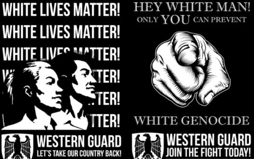 The posters were put up across the university's city campus.