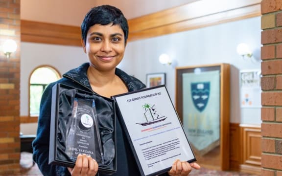 Linguist Dr Farzana Gounder, a direct Girmit descendant and a representative of Fiji on the UNESCO International Indentured Labour Route Project