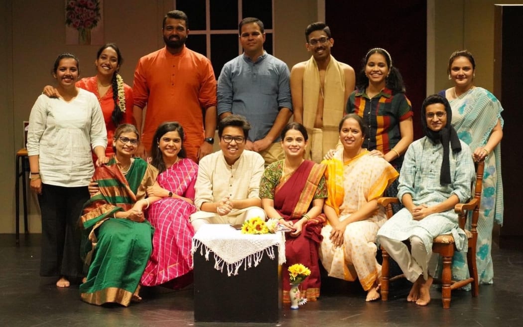 "Chuk Bhuk Dyavi Ghyavi" Auckland Marathi Association Inc's Natyamahotsav on 19th March 2023, directed by Gaurav Sawant. Photo credit: Santosh Suresh Jain SINGLE USE ONLY!