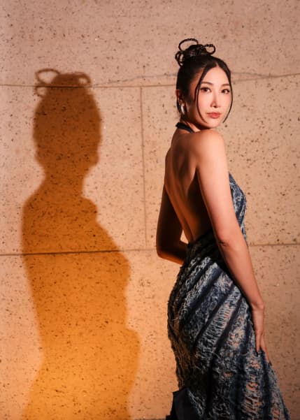 *One time use only* Ejae arrives at the CFDA Fashion Awards in New York in November 2025. She co-wrote and recorded the demos for the soundtrack of "KPop Demon Hunters."