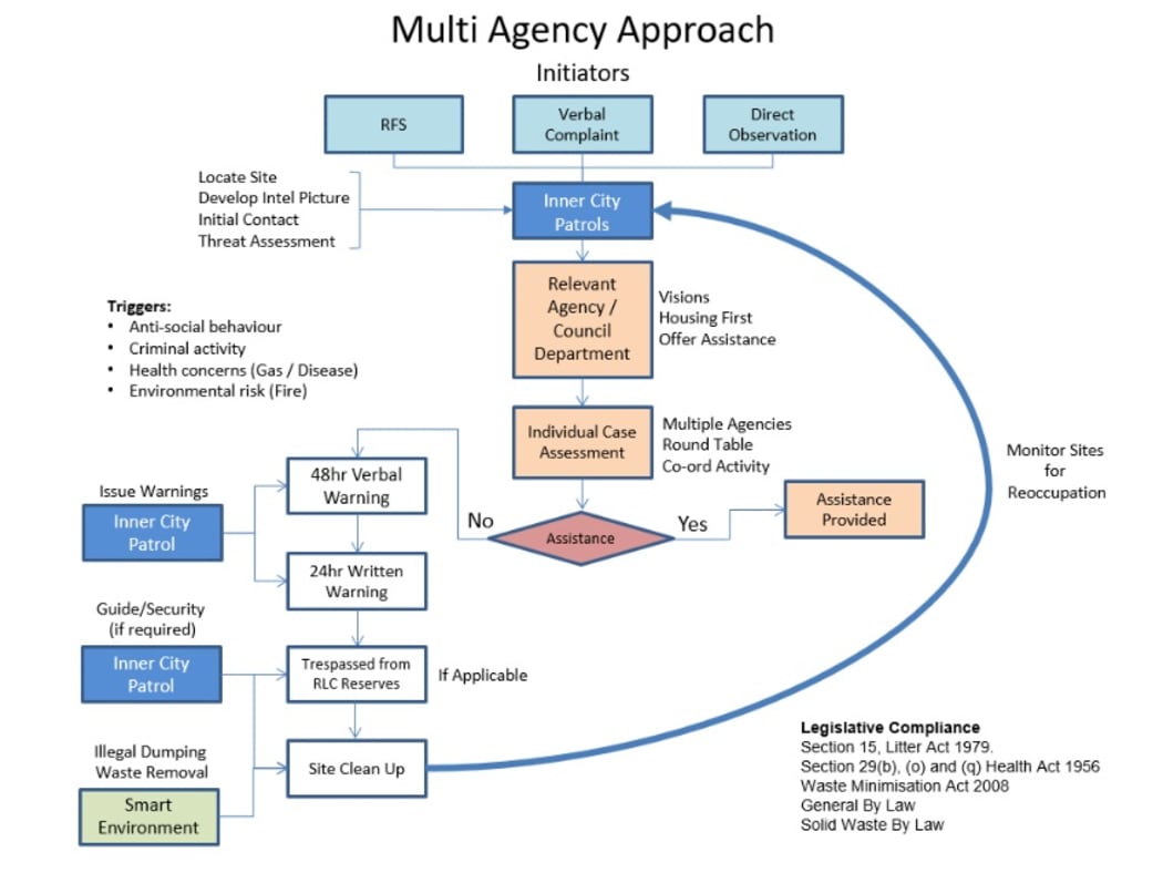 One of the leaked council documents - a process flowchart. Screen shot.