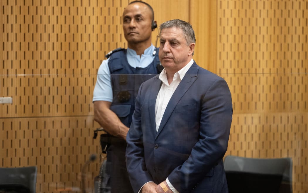 David Benbow at his retrial at the Christchurch High Court on 21 August, 2023.