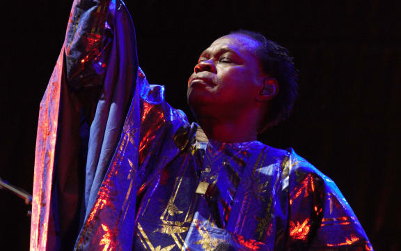Senegalese musical icon Baaba Maal performed with his band at WOMAD 2024 in New Plymouth.