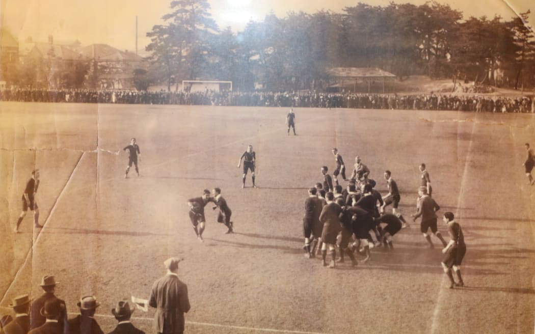 Game of rugby at the YCAC in Yokohama.