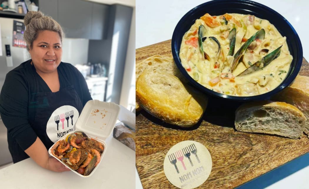 Jacinta Tuitavake takes orders for her Nom Nom Soul Food via Instagram and Facebook.