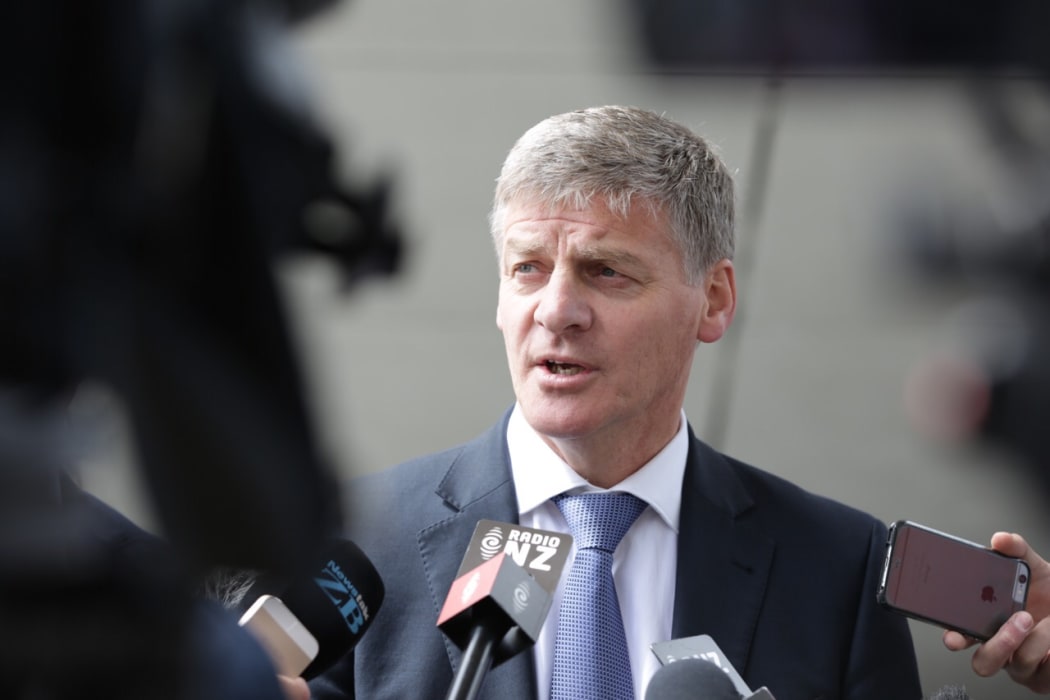 Prime Minister Bill English addresses reporters about his decision not to attend Waitangi Day celebrations.