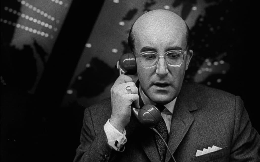 Peter Sellers in Dr. Strangelove.