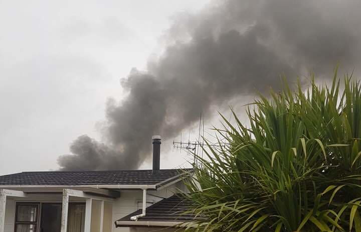 House on fire at Maunu Road.