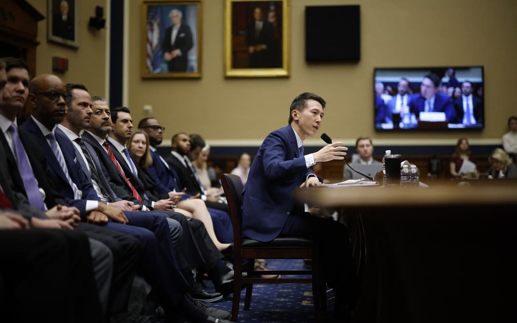 TikTok chief executive Shou Zi Chew testifies before the House Energy and Commerce Committee hearing on "TikTok: How Congress Can Safeguard American Data Privacy and Protect Children from Online Harms", in Washington, DC on 23 March 2023.