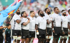 The Flying Fijians during the 2019 Rugby World Cup.