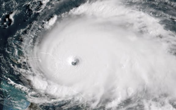 Hurricane Dorian as it approaches the Bahamas1 September 2019.