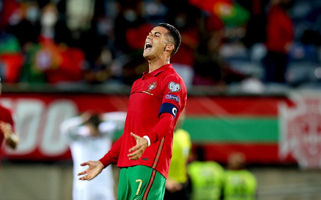 Portugal’s Cristiano Ronaldo celebrates scoring